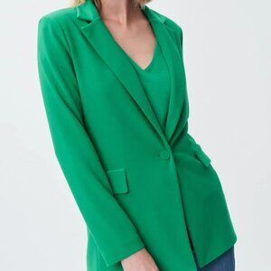 Silky Knit Straight Blazer - Joseph Ribkoff